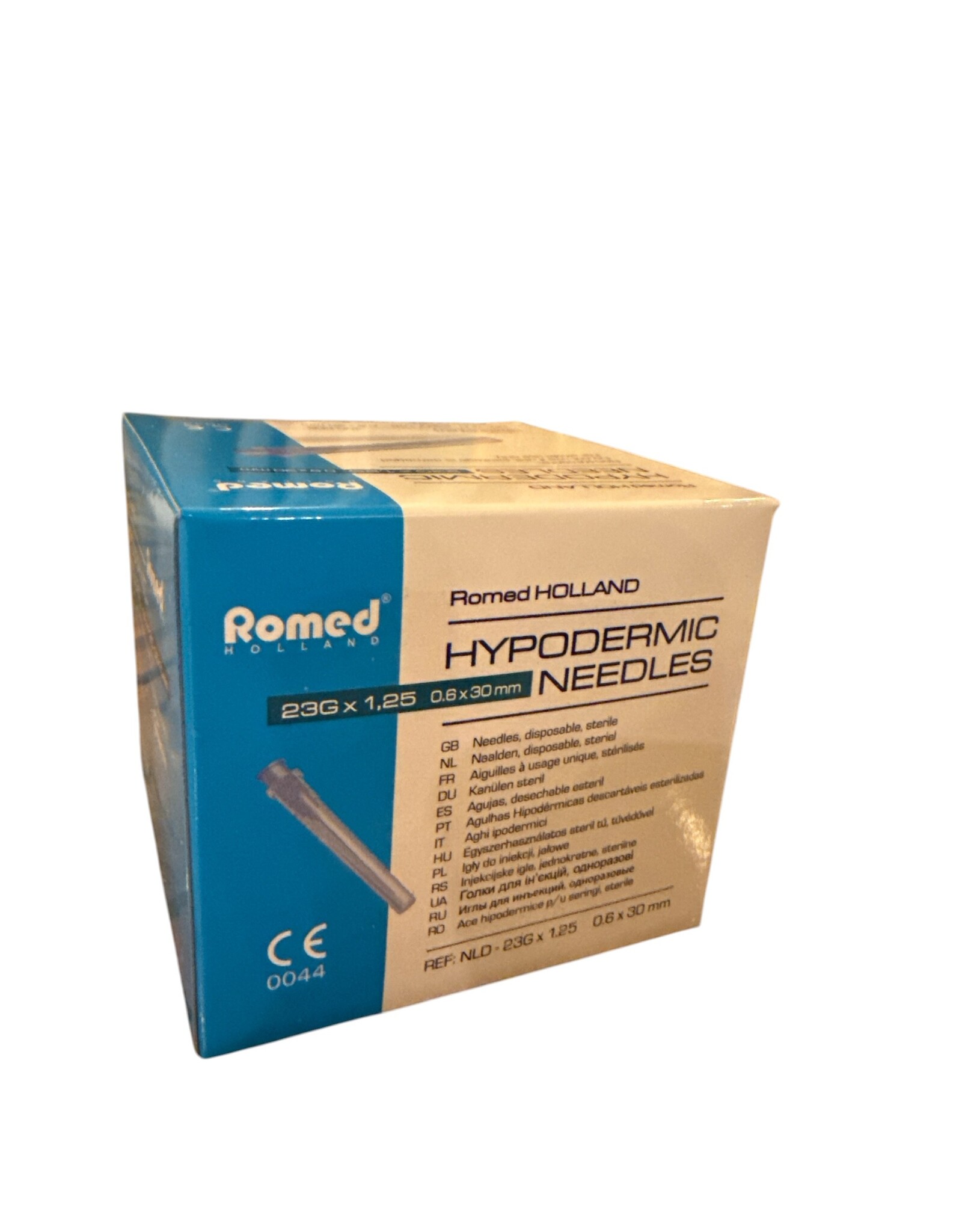 Romed Romed 100 pcs injection needle 23G x 1.25 - sterile needles - injection needles - needle - Blue - Stainless Steel - Specially ground facet - injection