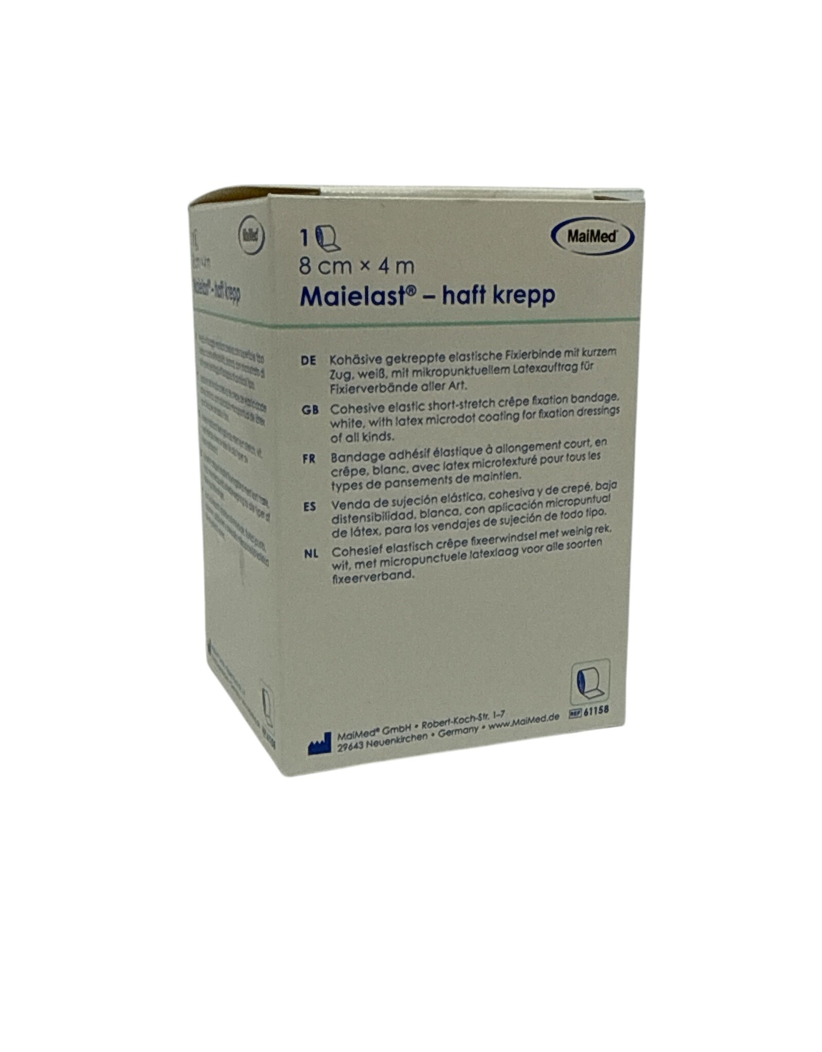 Maimed Maielast-haft crêpe - fixation bandage 8cm x 4m