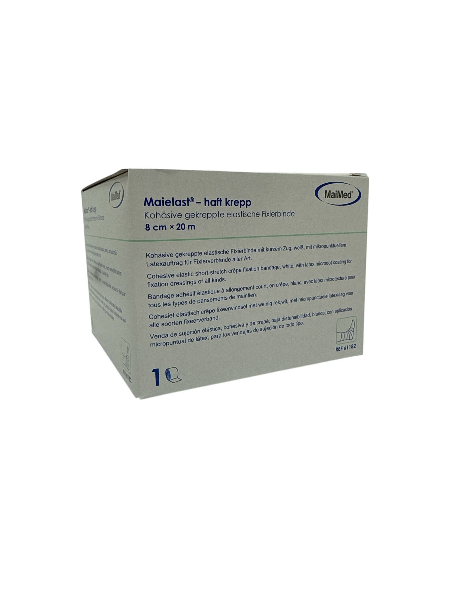 Maimed Maielast-haft crêpe - Fixatieverband 8cm x 20m