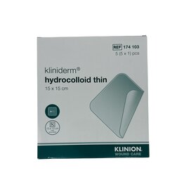 Klinion Kliniderm 15 x 15cm hydro thin hydrocolloïdverband