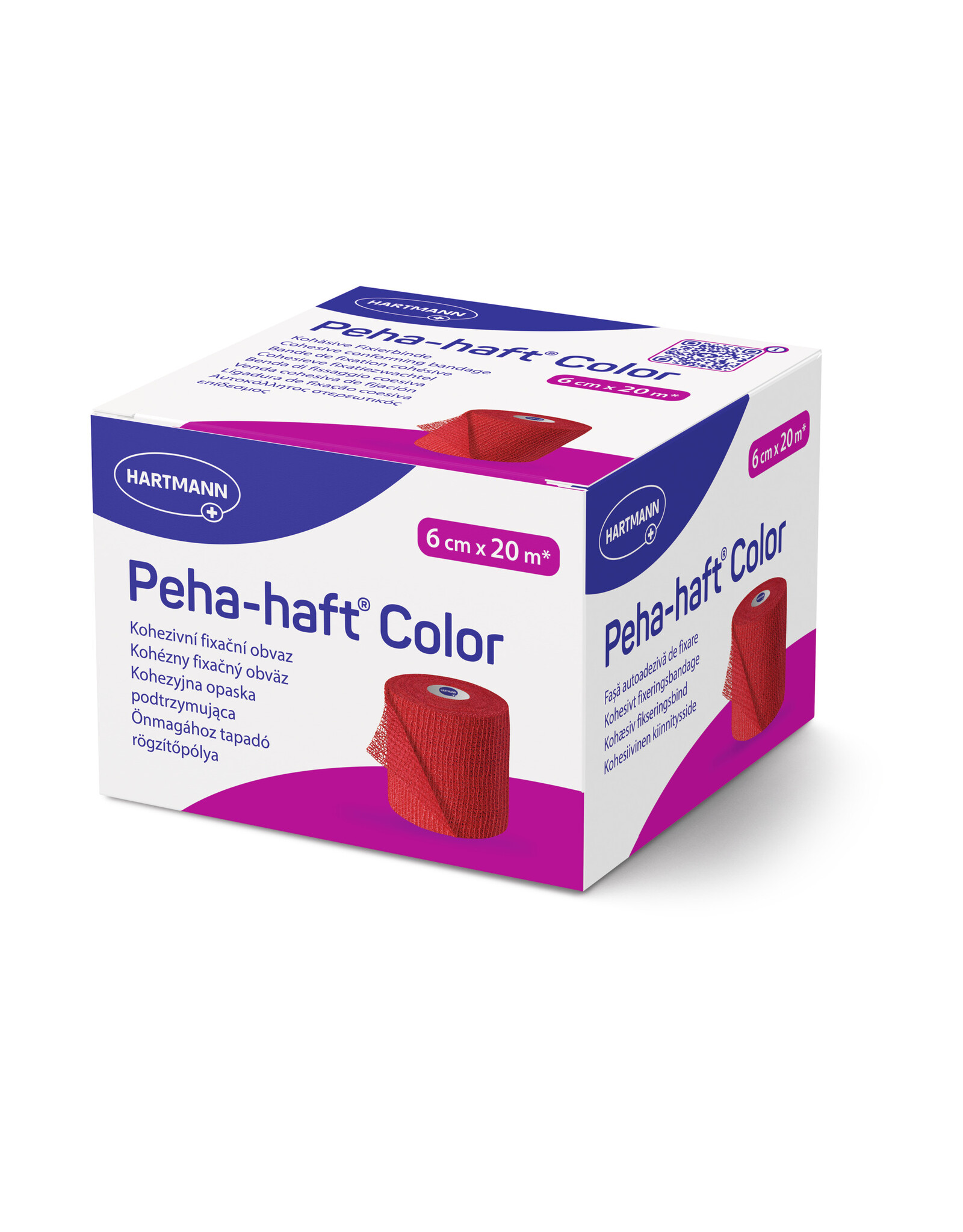 Hartmann Hartmann - Peha-haft Color Latex Free 6cm x 20m  - Rood