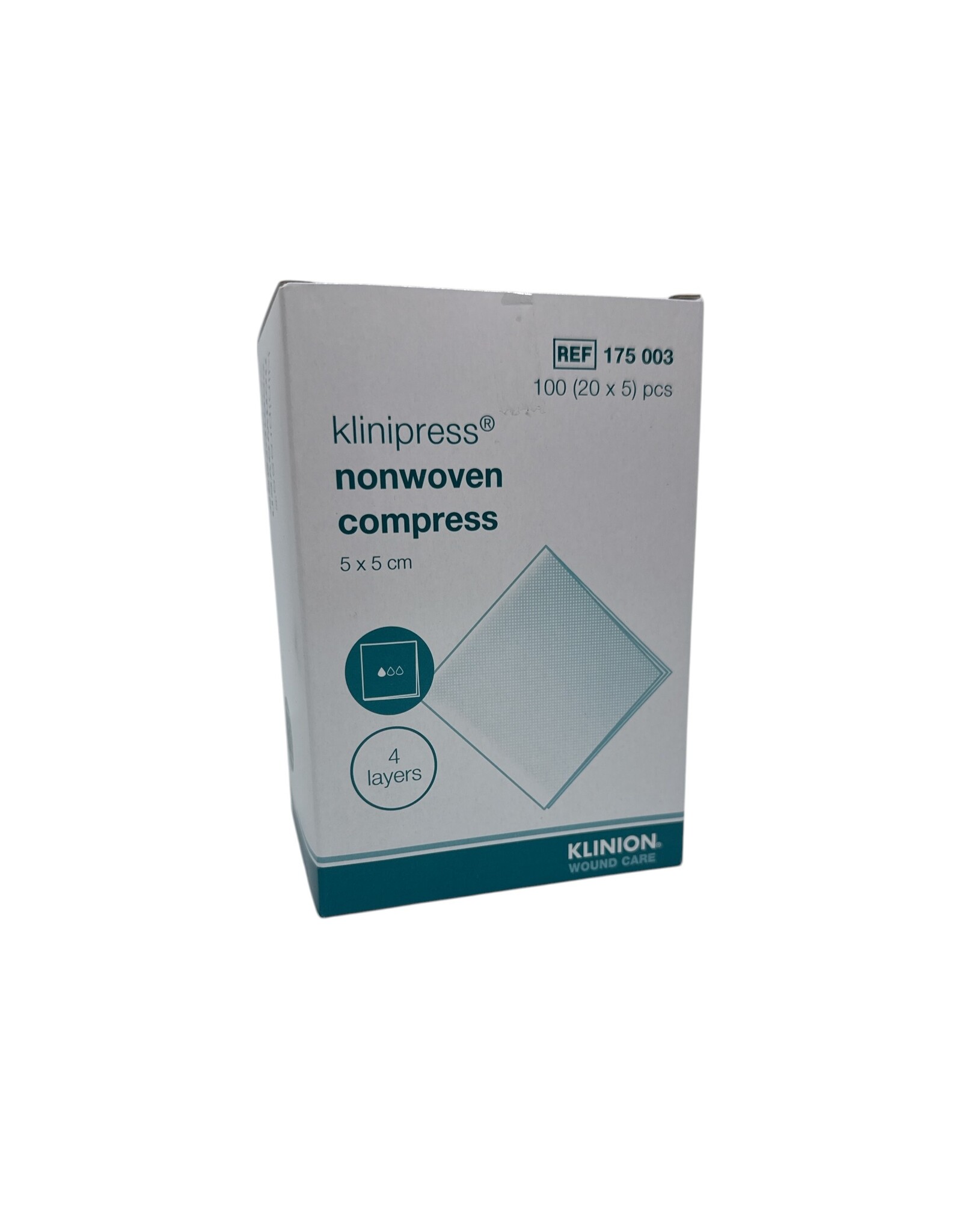 Klinion Klinion non-woven compress 5 x 5 cm sterile 20 x 5 pcs