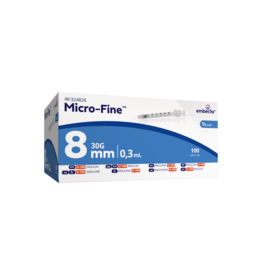 EMBECTA BD Microfine insulinespuit 0,3ml + naald 0,30x8mm U100