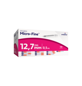 EMBECTA BD Microfine insulinespuit 0,5ml + naald 0,33x12,7mm U100