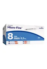 EMBECTA BD Microfine insulinespuit 0,5ml + naald 0,30x8mm U100