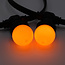 Orange LED-pære Ø45 - 1 watt