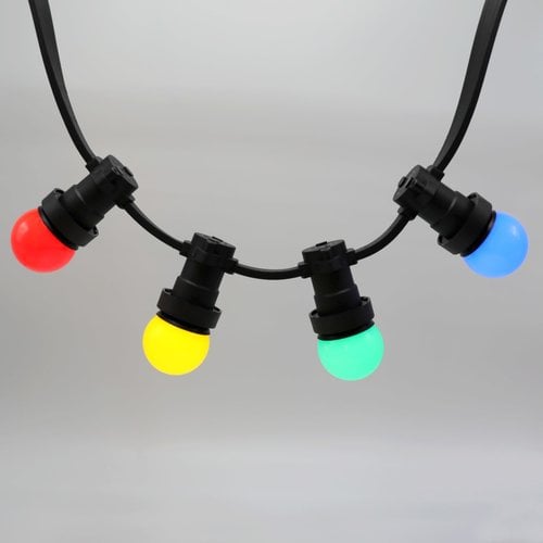 4 farvede LED-pærer - blandet sæt