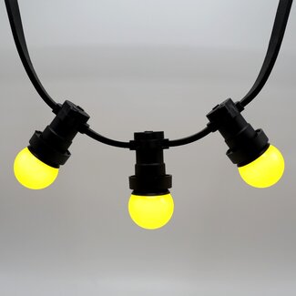 Gul LED-pære - 1 watt / Ø45