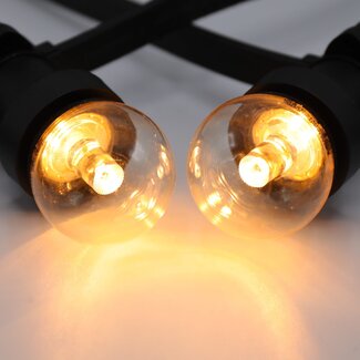 Varmhvid LED-pære med linse - 1, 1,5 el. 2 watt / Ø45