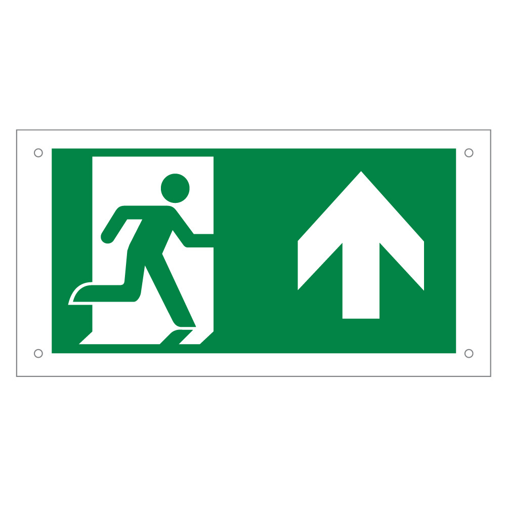 Piktogrammer til loftmonterede flugtvejsskilte OTG-FF-6, OTG-VV-5 og OTG-HH-1