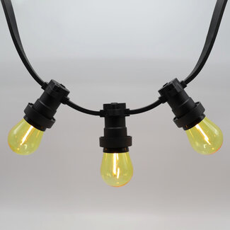 Gul filament LED-pære - 1 watt / Ø44