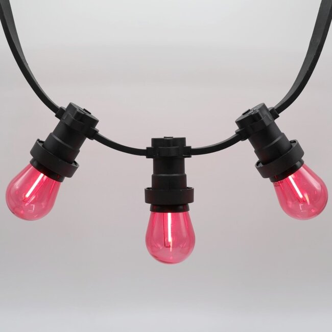 Rød filament LED-pære - 1 watt