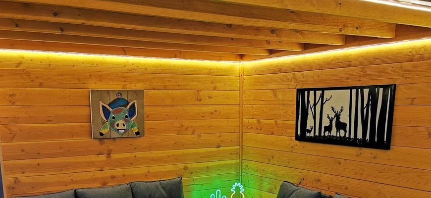 Referencebilleder af lysslanger med LED-strips