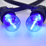 Party lyskæde-sæt med kulørte lamper - 4 farver, filament LED-pærer