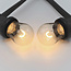 Party lyskæde-sæt inkl. dæmpbare LED-pærer med u-formet filamenttråd - 1 watt