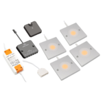 LED-skabsbelysning - Alina - komplet sæt med 4 spots