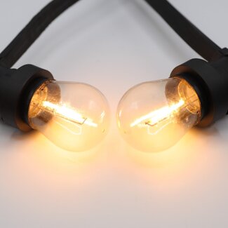 Varmhvide filament LED-pærer - dæmpbare, 1 watt: Pakke med 15 eller 25 stk.