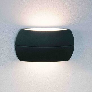 Moderne væglampe til udendørs brug - Ruby - sort