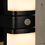Justerbar dobbelt væglampe med sensor, udendørs - Bobby - sort