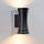 Udendørs væglampe - Olympia - med op- og nedadgående lys - sort