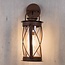 Udendørs væglampe - Klassisk lanterne - Alicia - rustbrun