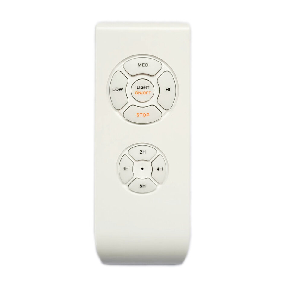 Industriel loftventilator i sort inkl. LED-lys og fjernbetjening - Lorre