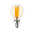 E14 LED-kronepære, filament med ravfarvet glas - 5,5 watt, 2200K, dæmpbar