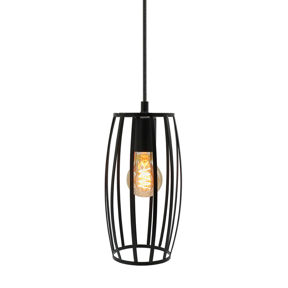 E27 LED-kronepære, spiral filament med ravfarvet glas - 5 watt / 1800K / Ø60 / dæmpbar