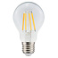 E27 LED-kronepære, filament med klart glas - 4,5 el. 7 watt / 2700K / Ø60 / dæmpbar