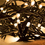 Linkbar julelyskæde | Fra 10 meter med 100 varmhvide LED-lys | Sort gummi