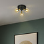 Retro loftlampe med 3 sandfarvede spotlamper - Oakland