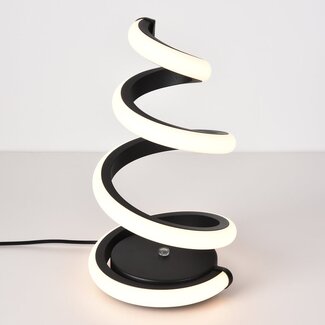 Spiralformet bordlampe med dæmpbart LED-lys - Borja