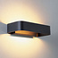 LED-væglampe i sort metal - Aria