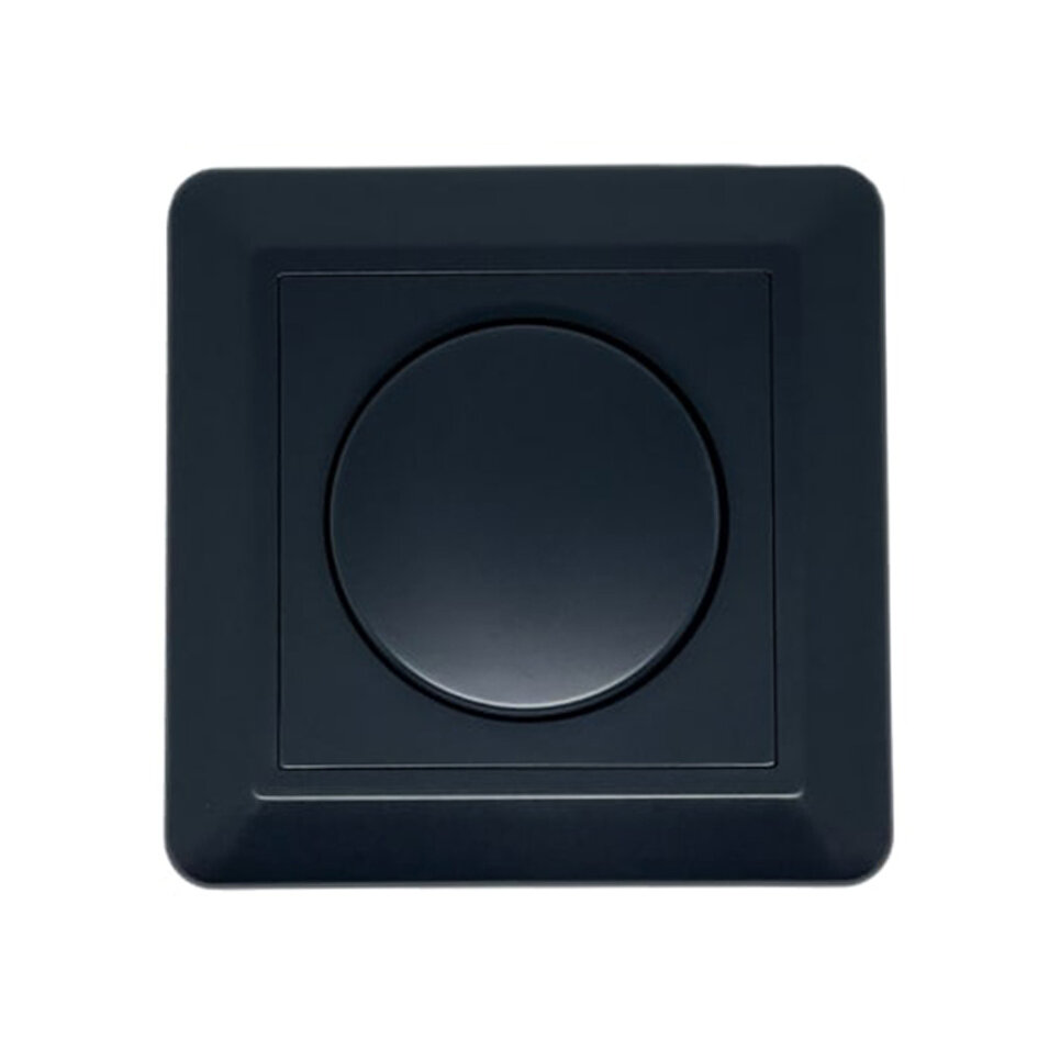 Indbygget lysdæmper - drejelysdæmper - sort