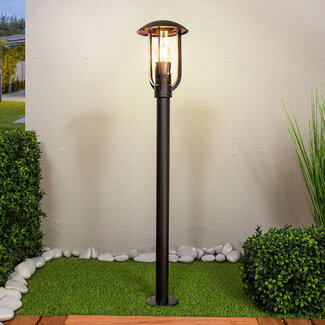 Bedlampe i landlig stil, 80 cm - Alessandro - sort