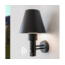 Udendørs væglampe med lampeskærm, inkl. sensor - Marta - sort