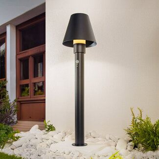 Moderne bedlampe med sensor, 80 cm - Bruno - sort