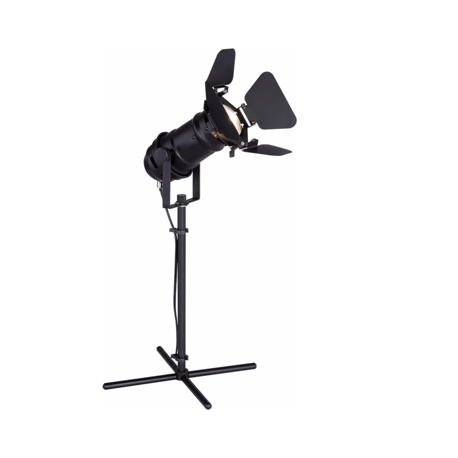 Teaterspot på fod - Cam - sort