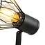 Industriel loftlampe med 2 spots - Julia - sort