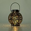 Dekorativ solcelle bordlampe - Darius - sort