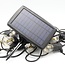 Solcellelyskæde - 10 meter med 10 el. 15 pærer + 3W solcellepanel