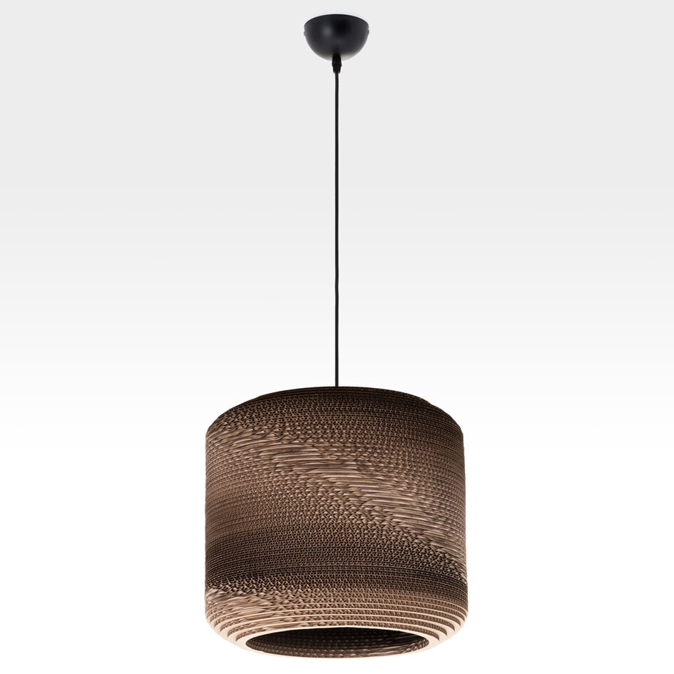 Paplampe / pendel i pap - Emily - naturbrun