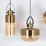 Art deco langbordspendel - Laure - sort/messing/rav