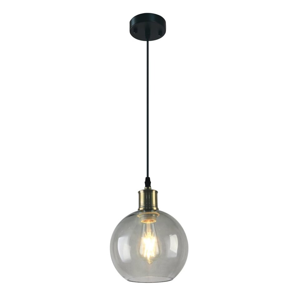 Pendel med tonet glaskuppel - Liya - forskellige farver