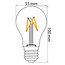 Varmhvid filament LED-pære - 4 watt / Ø55 / dæmpbar
