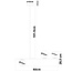 Designerlampe med 3 glaskugler - Danny - sort/messing/opalhvid