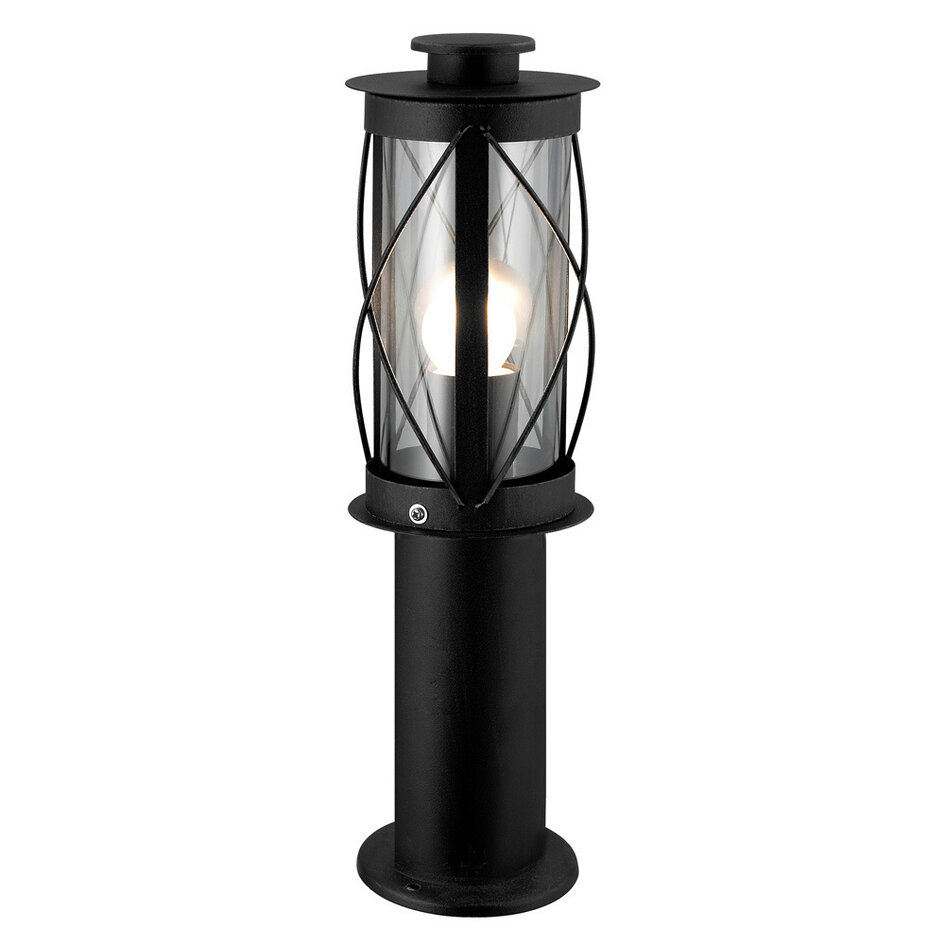 Bedlampe med klassisk lanterne, 40 cm - Lucia - sort