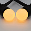 Party lyskæde-sæt inkl. LED-pærer med opalhvid, mat kugle