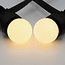 Party lyskæde-sæt inkl. dæmpbare LED-pærer med opalhvid, mat kugle