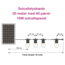 Solcellelyskæde - 20 meter med 40 pærer + 10W solcellepanel